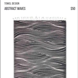 Sand Cloud Abstract Waves-Surfrider beach towel